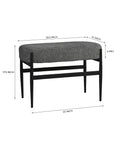 Quaint Iron Bench- Cotton