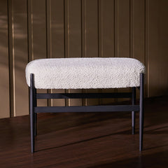 Quaint Iron Bench - White