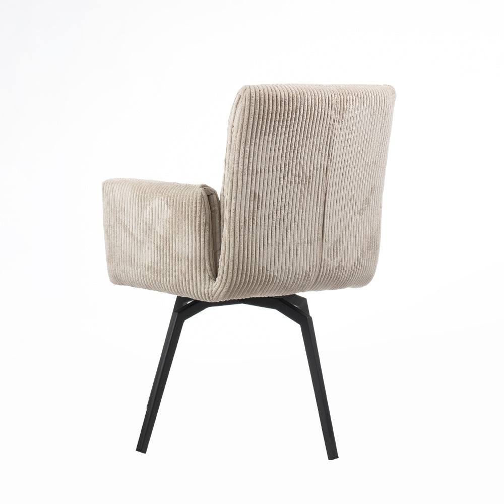 Ripple Ridge Radiance Dining Chair - Beige White