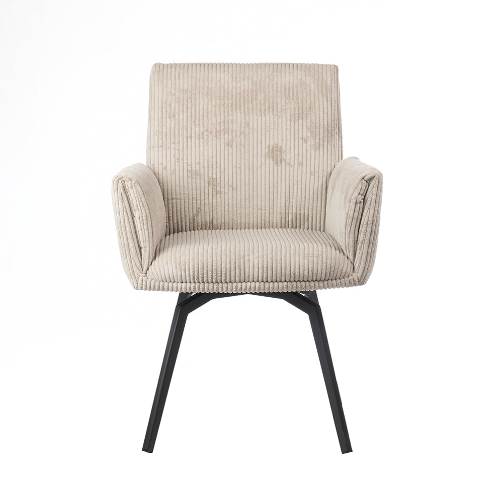 Ripple Ridge Radiance Dining Chair - Beige White