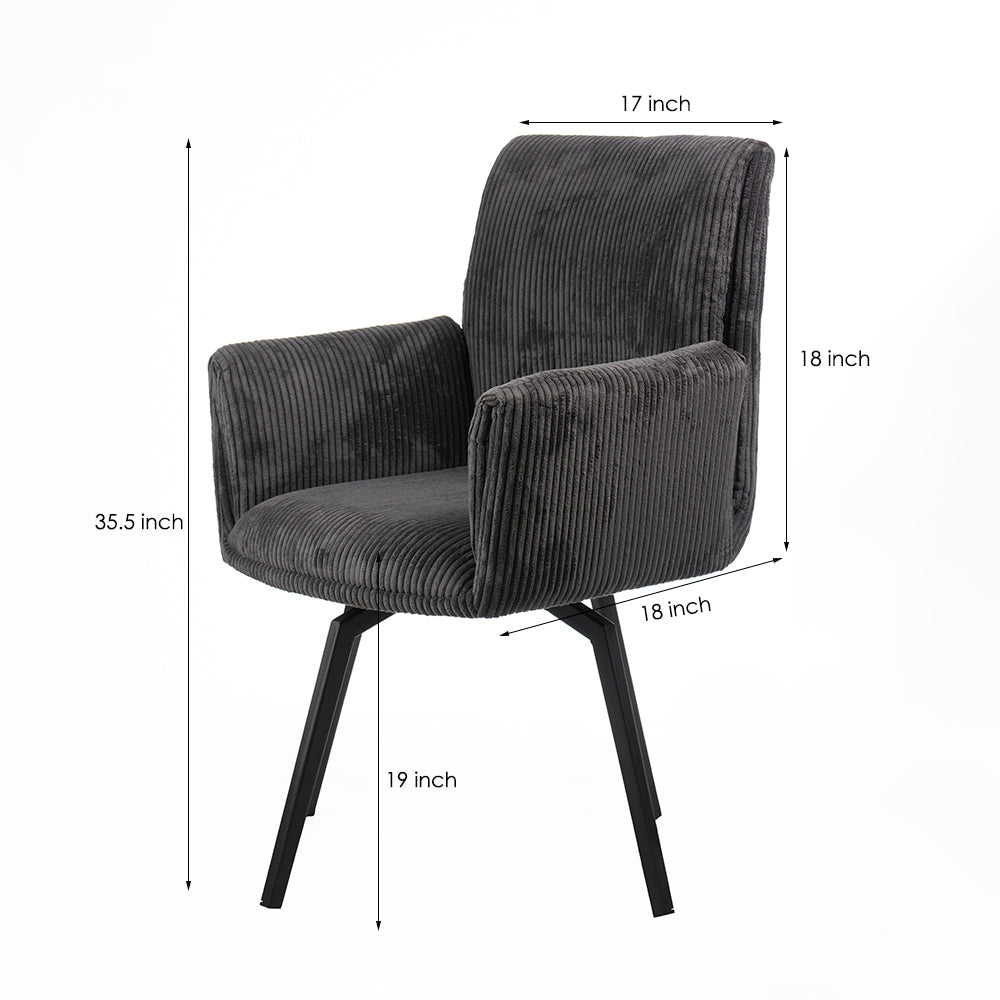 Ripple Ridge Radiance Dining Chair - Grey