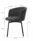 Vista Valley Vibrance Dining Chair - Grey