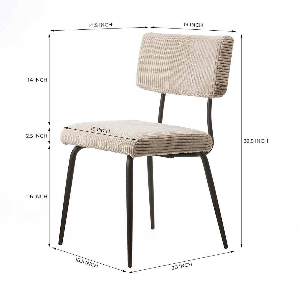 Yucca Yard Yield Dining Chair - Beige White