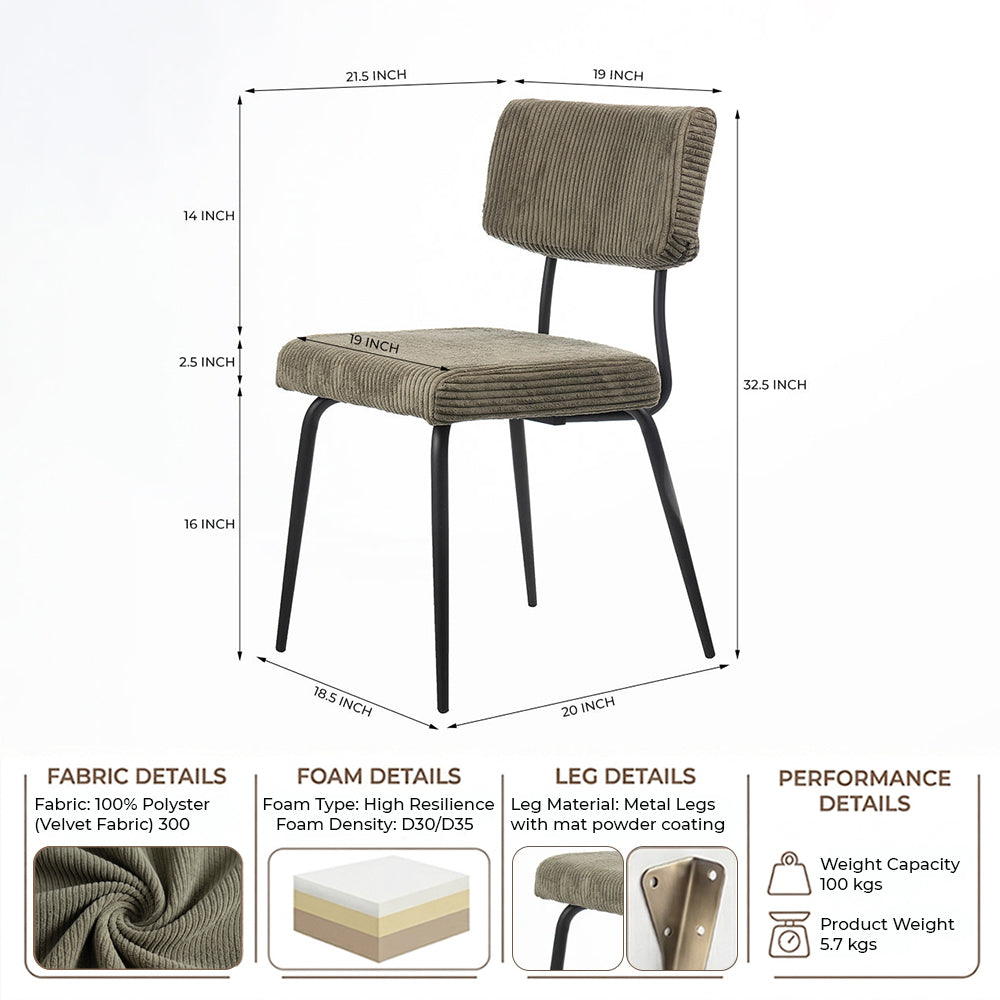 Yucca Yard Yield Dining Chair - Sage Green