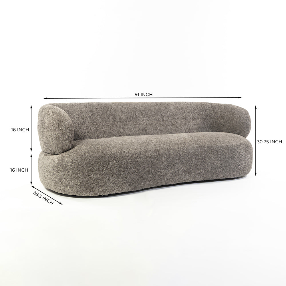 Cedar Crest Charm 3 Seater Sofa - Dark Grey
