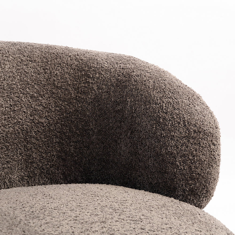 Marshmallow Dew Boucle Sofa - Dark Grey