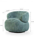 Marshmallow Dew Cotton Sofa- Iron