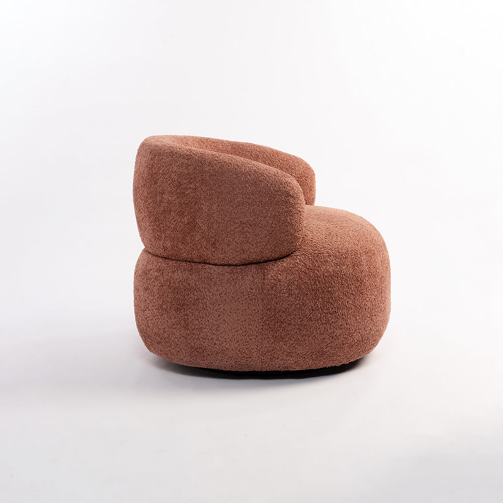 Marshmallow Dew Boucle Sofa - Rose Brown