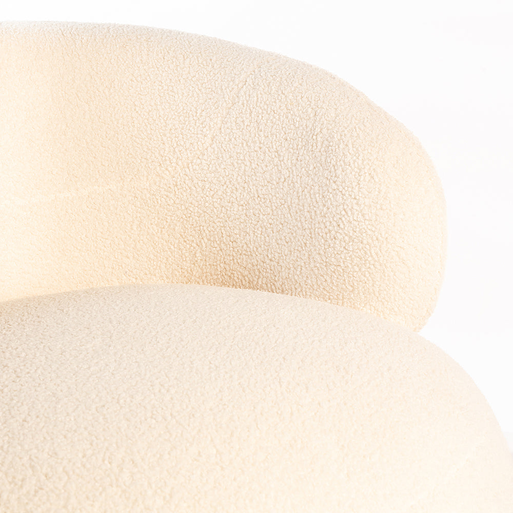 Marshmallow Dew Boucle Sofa - White