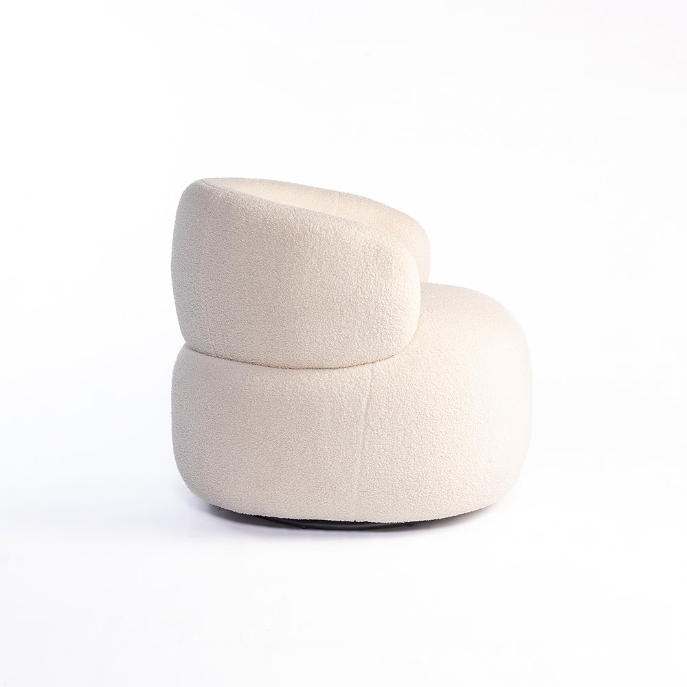 Marshmallow Dew Boucle Sofa - White