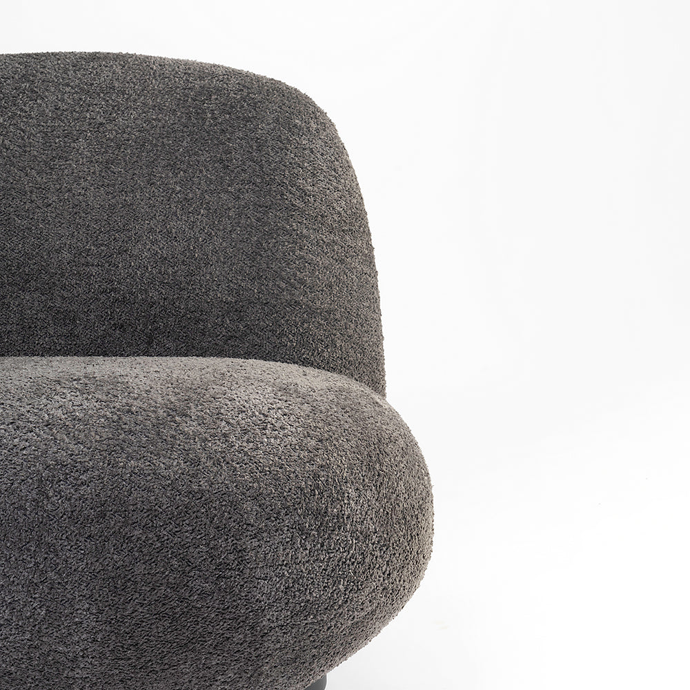 Eden End Swivel Sofa - Dark Grey