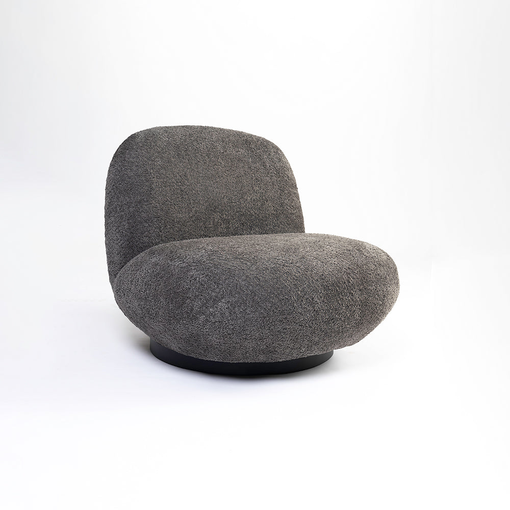 Eden End Swivel Sofa - Dark Grey