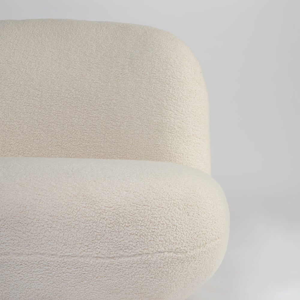 Eden End Swivel Sofa - White