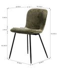 Pine Parlor Dining Chair - Green