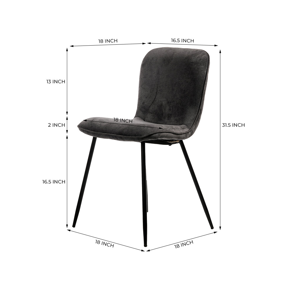 Pine Parlor Dining Chair - Grey