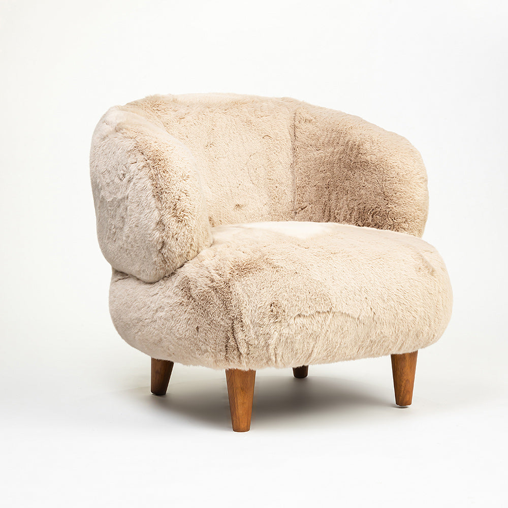 Cherry Creations Lounge Chair - Beige