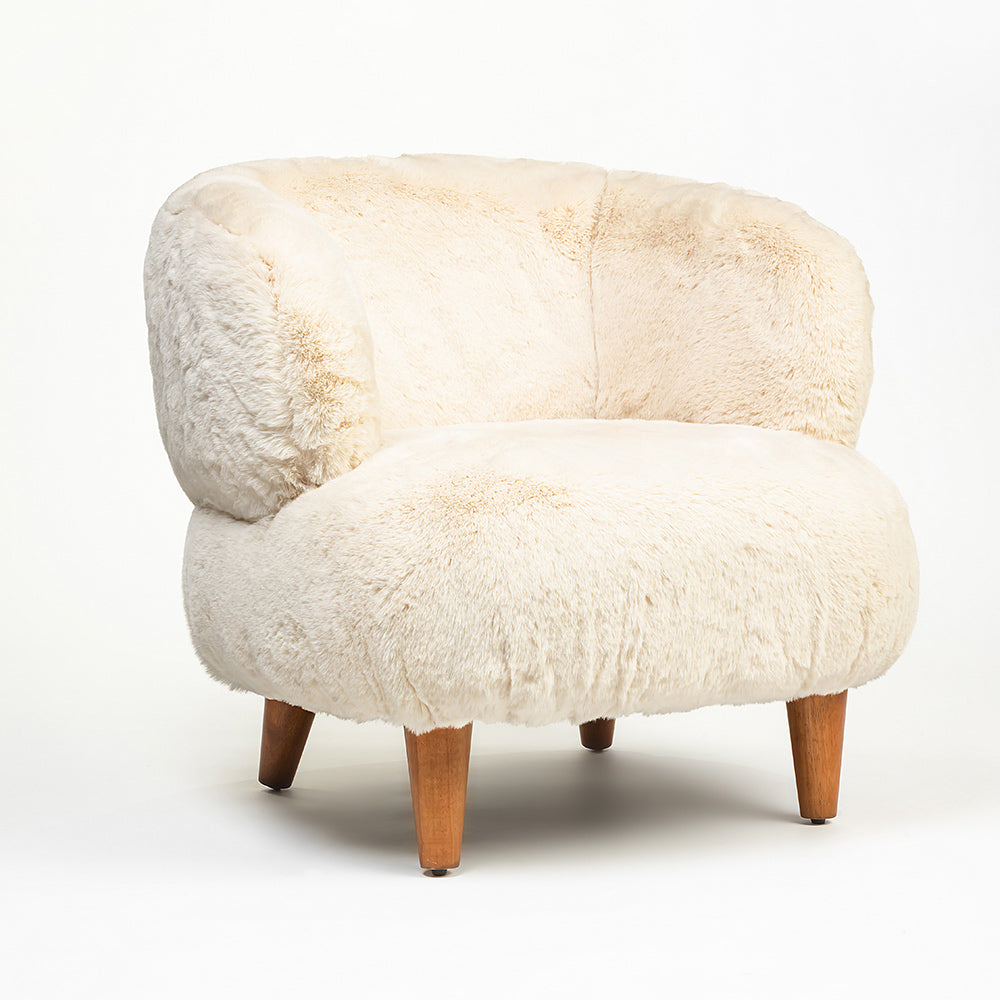Cherry Creations Lounge Chair - Cream