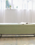 Sequoia Polyester Storage Bench with Steel Legs