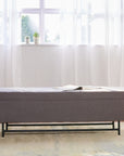 Sequoia Polyester Storage Bench with Steel Legs