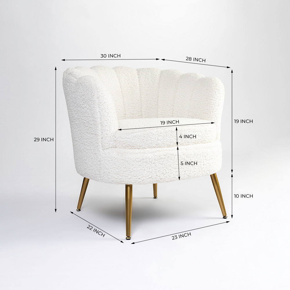 Alder Arbor Armchair - Ivory