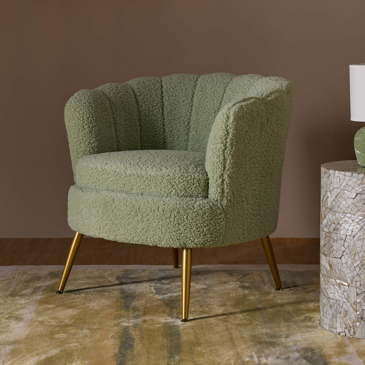 Alder Arbor Armchair - Emerald Green