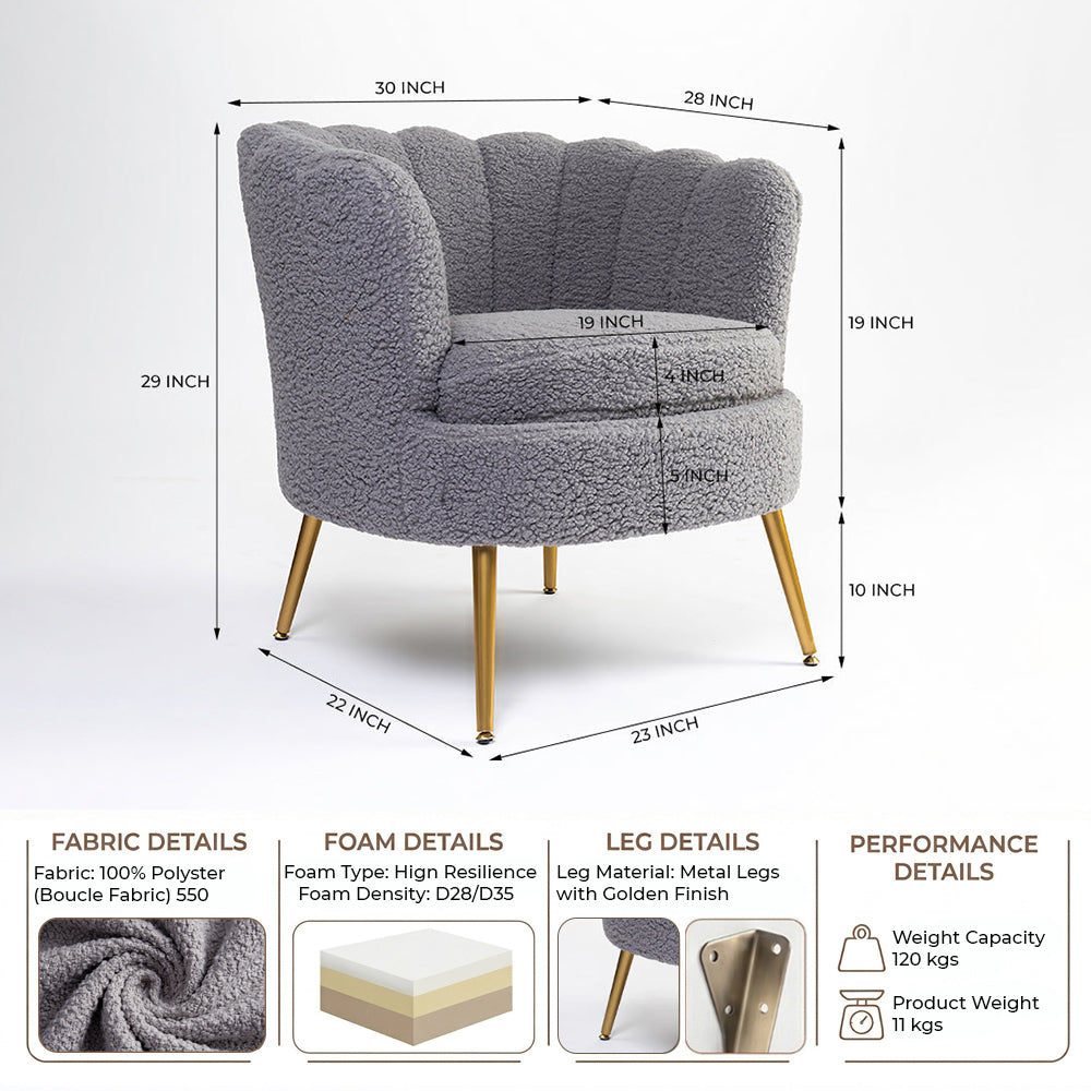 Alder Arbor Armchair - Grey