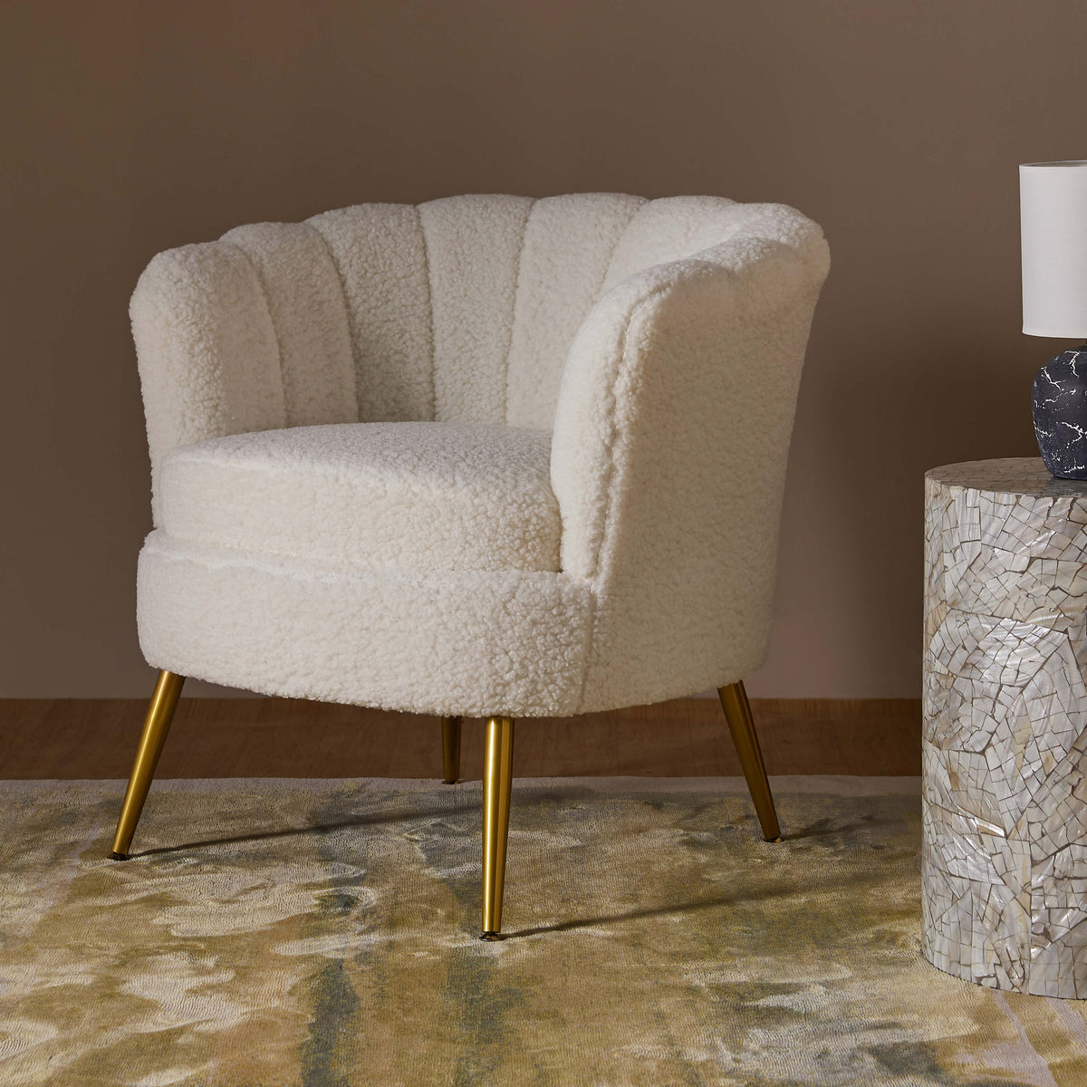 Alder Arbor Armchair - Ivory
