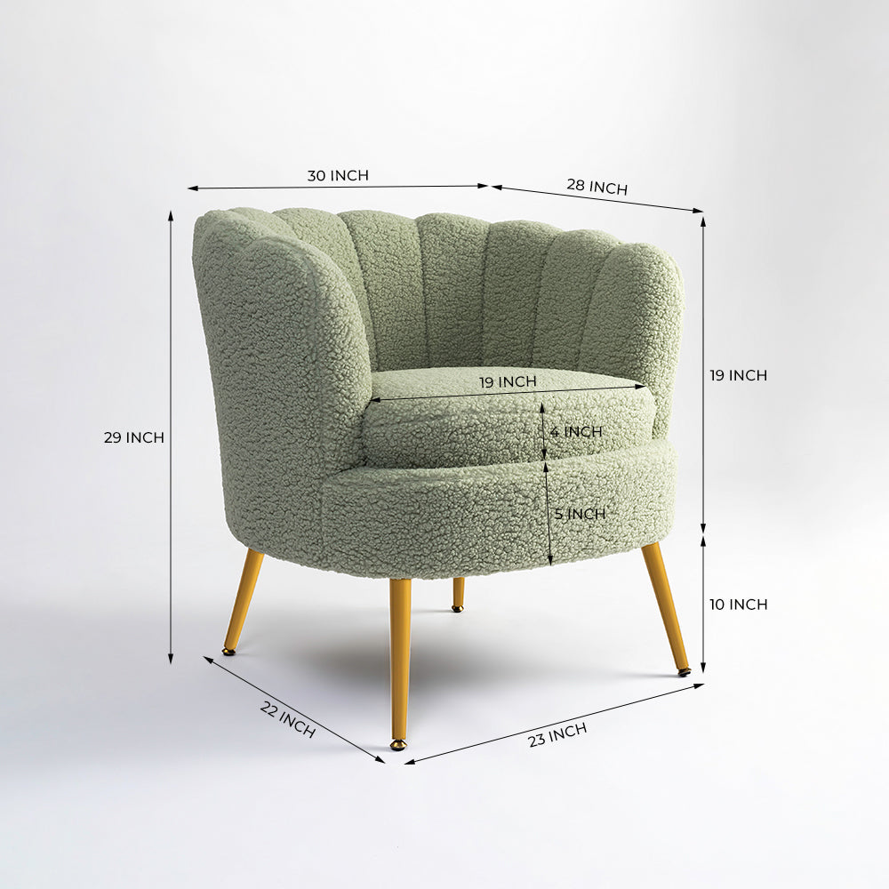 Alder Arbor Armchair - Emerald Green