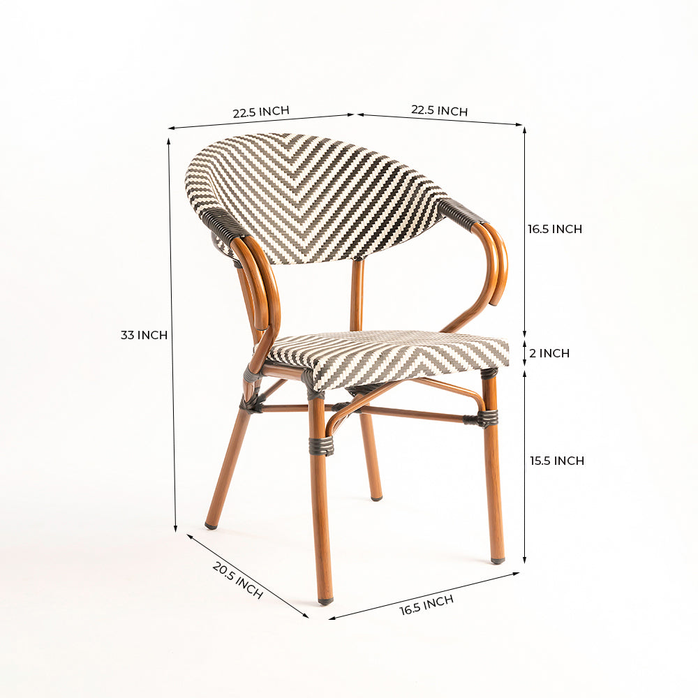 Willow Wisp Outdoor Chair - Dark Walnut