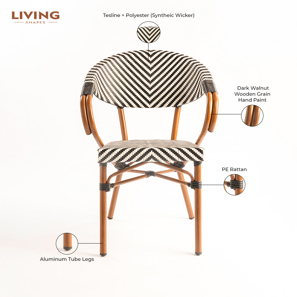 Willow Wisp Outdoor Chair - Dark Walnut