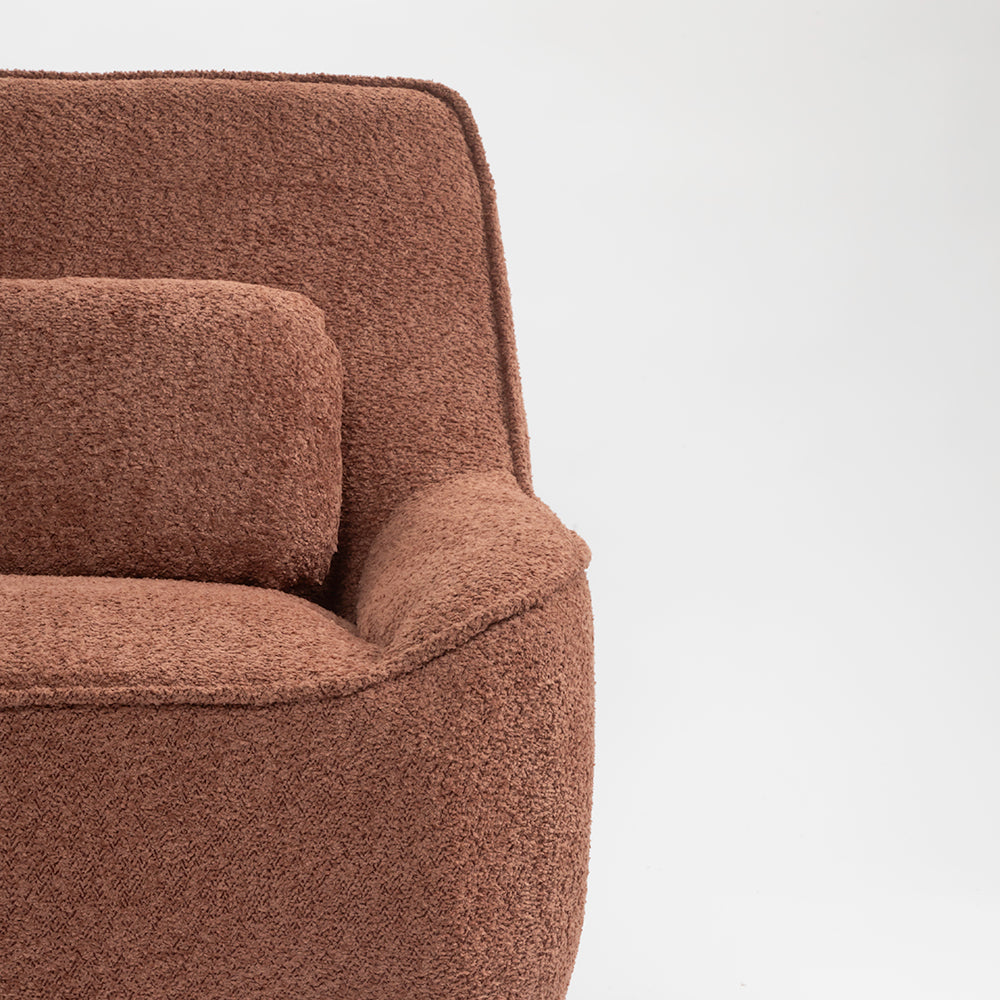 Anders Artisanal Chair - Dusty Rose Brown