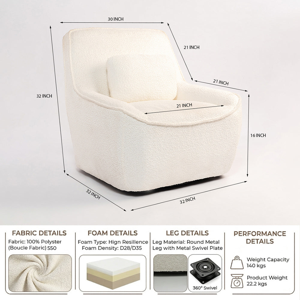 Anders Artisanal Chair - White