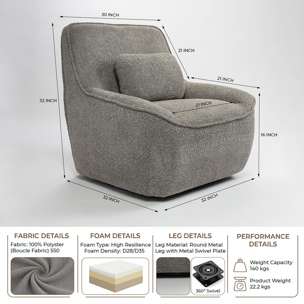 Anders Artisanal Chair - Grey