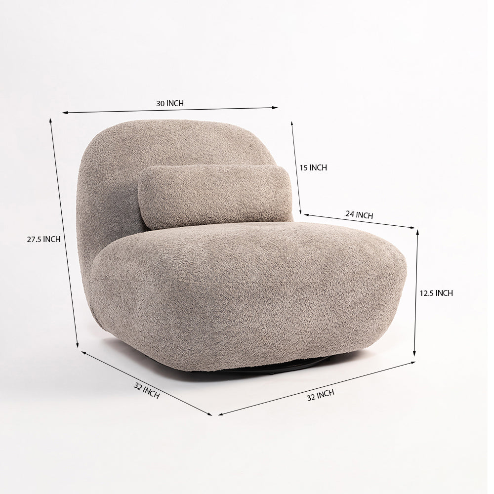 Adrienne Bell Chair - Grey