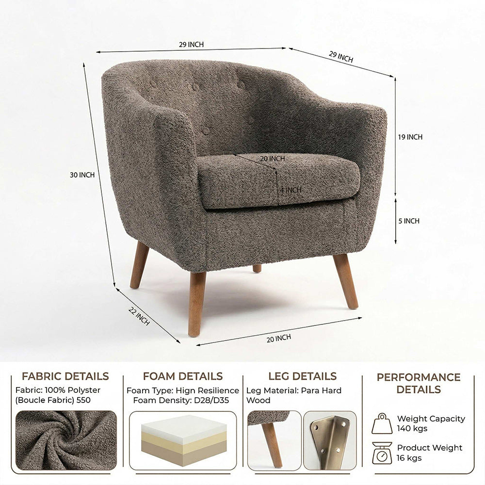 Aspen Aura Home Chair - Grey