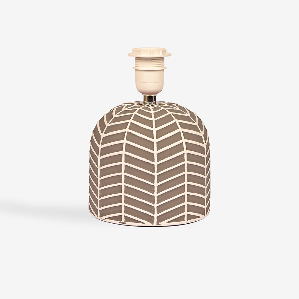 Orion Ceramic Fabric Shade Table Lamp - Grey