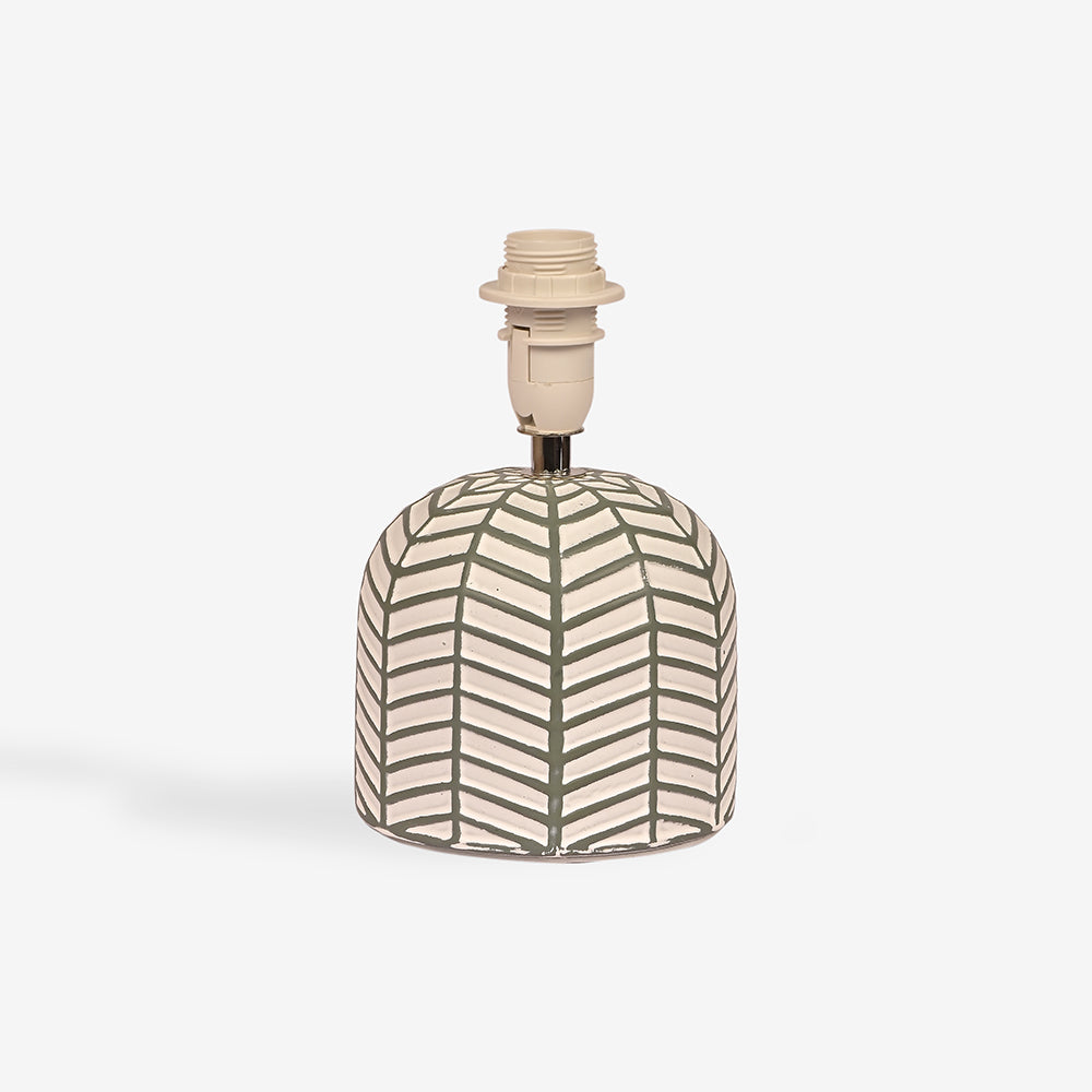 Orion Ceramic Fabric Shade Table Lamp - White