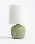 Amara Antique Aura Table Lamp - Green