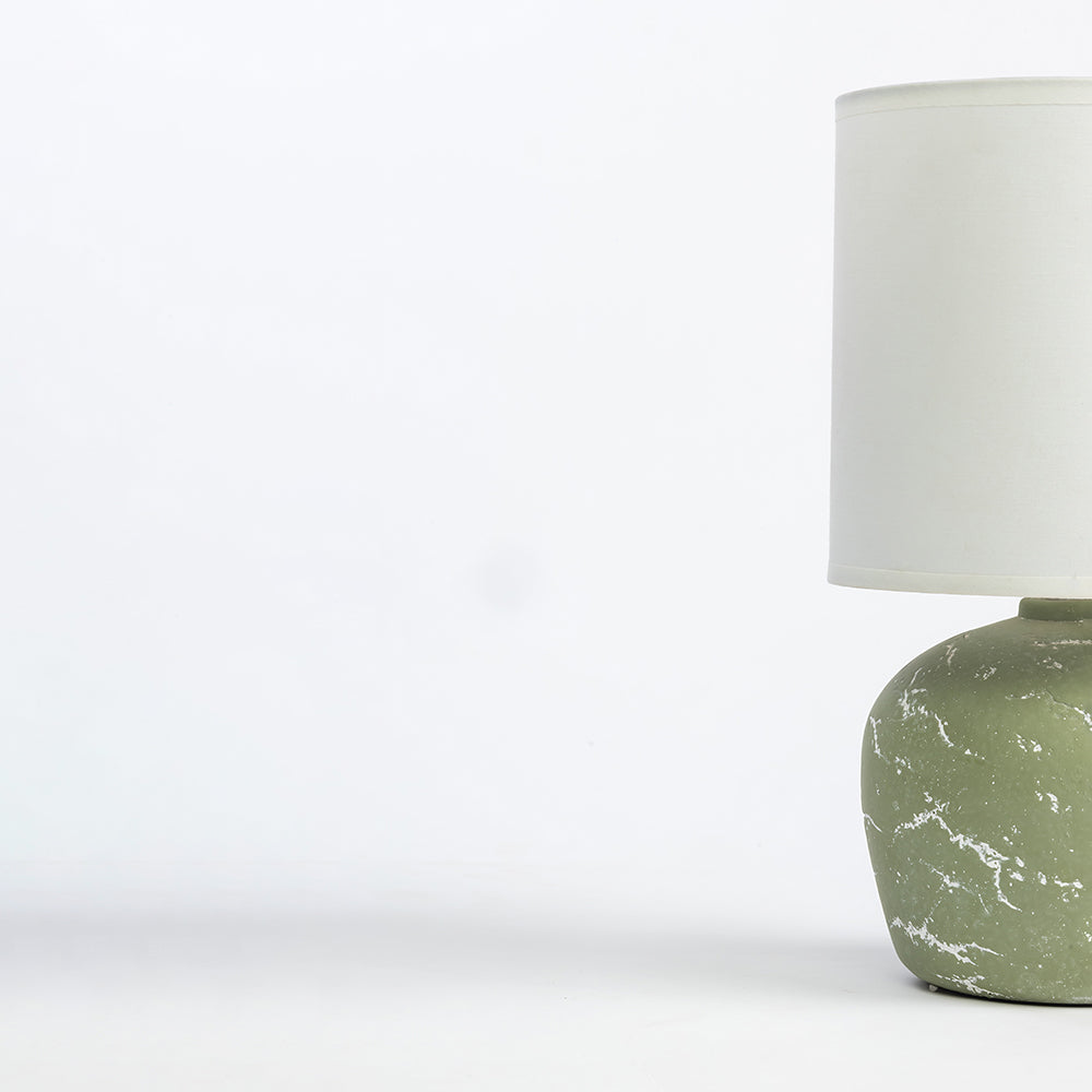 Amara Antique Aura Table Lamp - Green