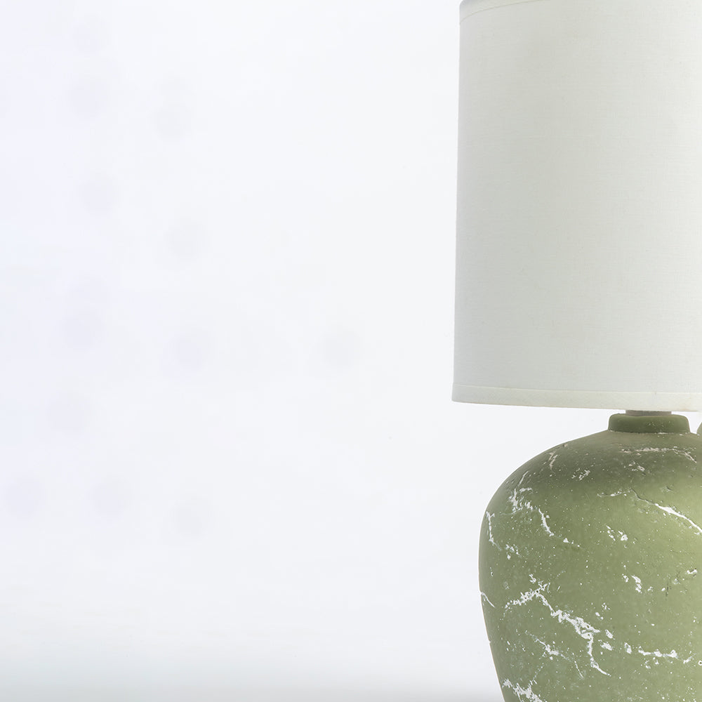 Amara Antique Aura Table Lamp - Green