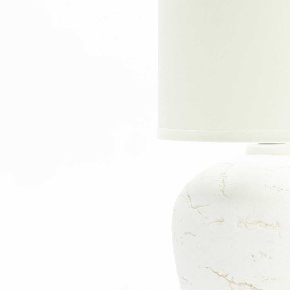 Amara Antique Aura Table Lamp - White