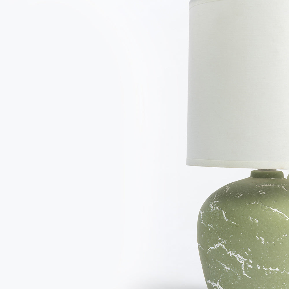 Amara Antique Aura Table Lamp - Green