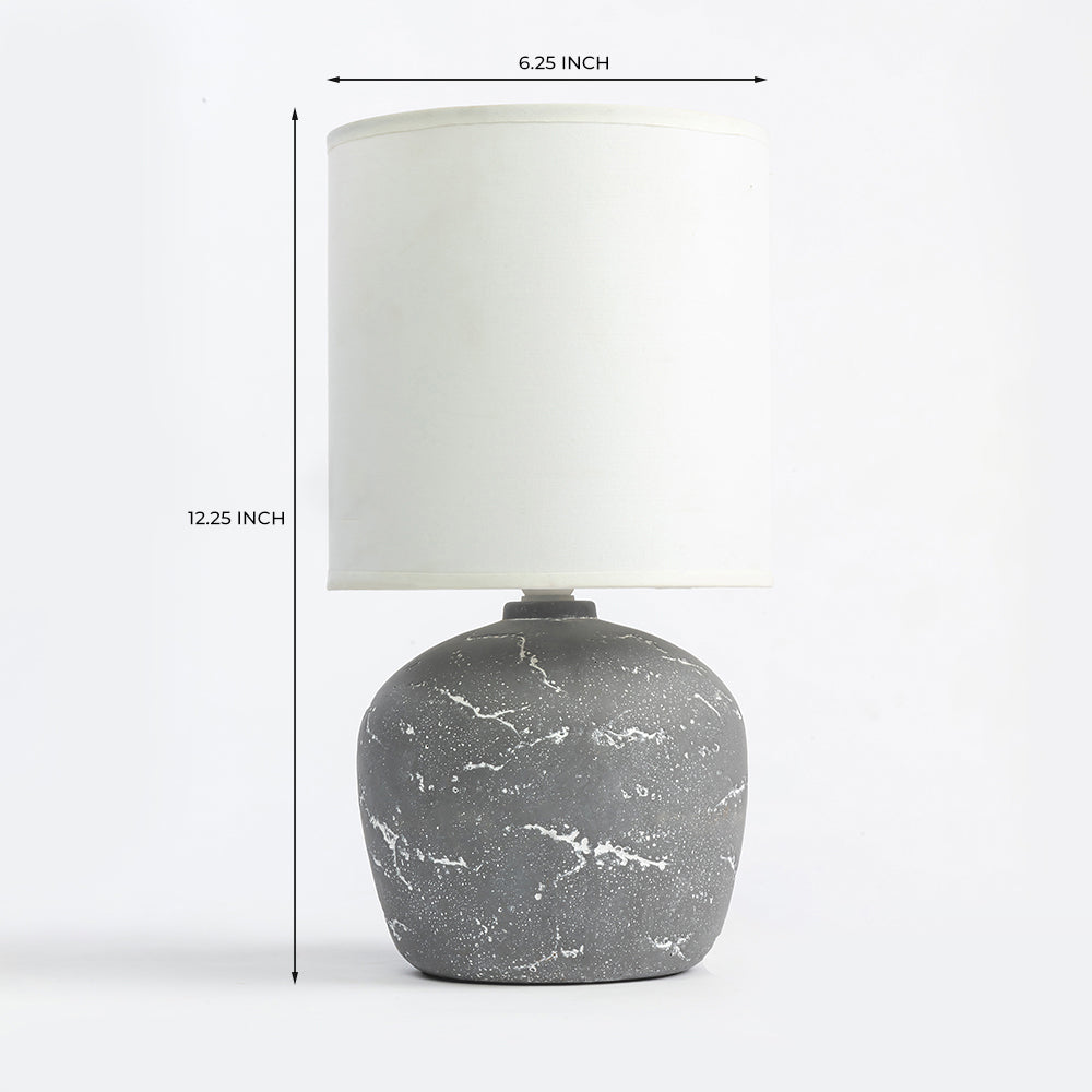 Amara Antique Aura Table Lamp - Grey