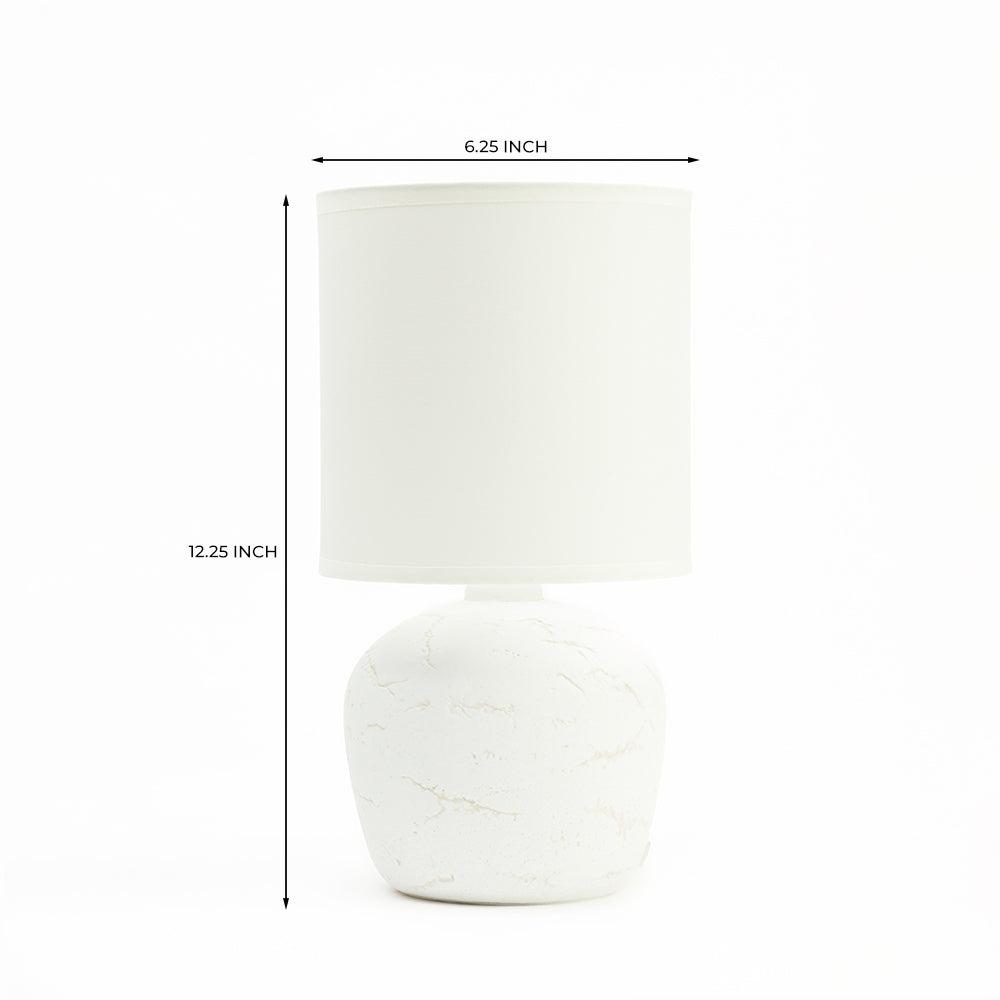 Amara Antique Aura Table Lamp - White