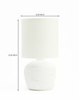 Amara Antique Aura Table Lamp - White