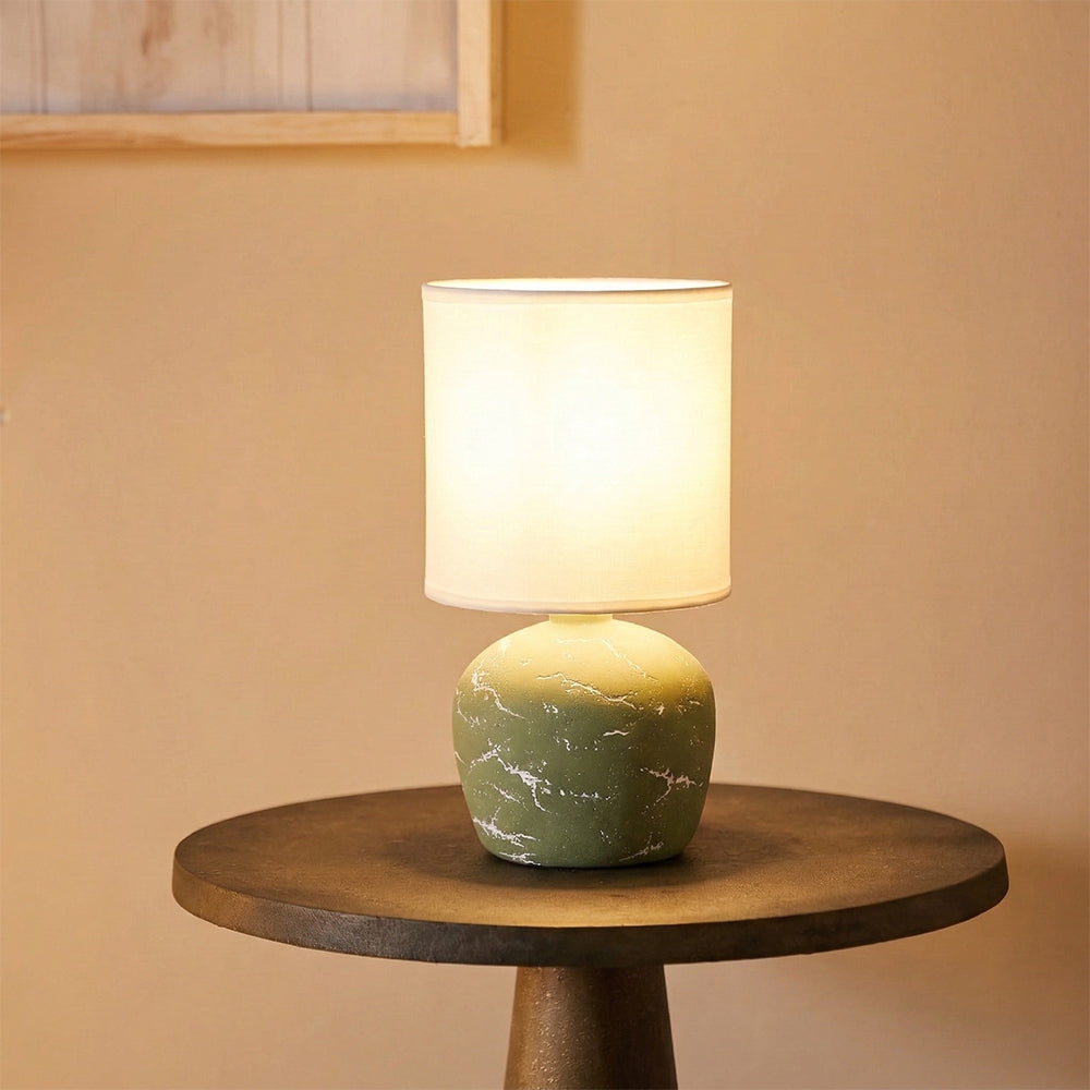 Amara Antique Aura Table Lamp - Green