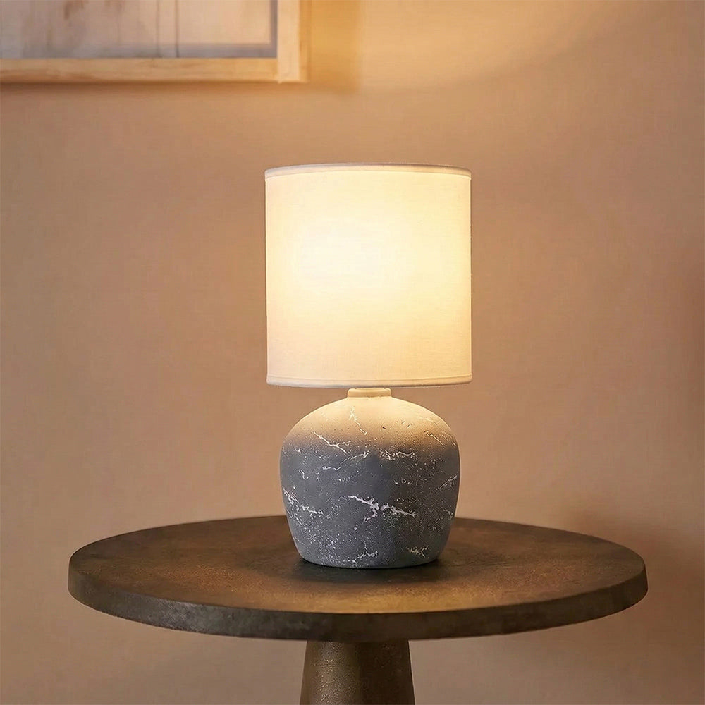 Amara Antique Aura Table Lamp - Grey