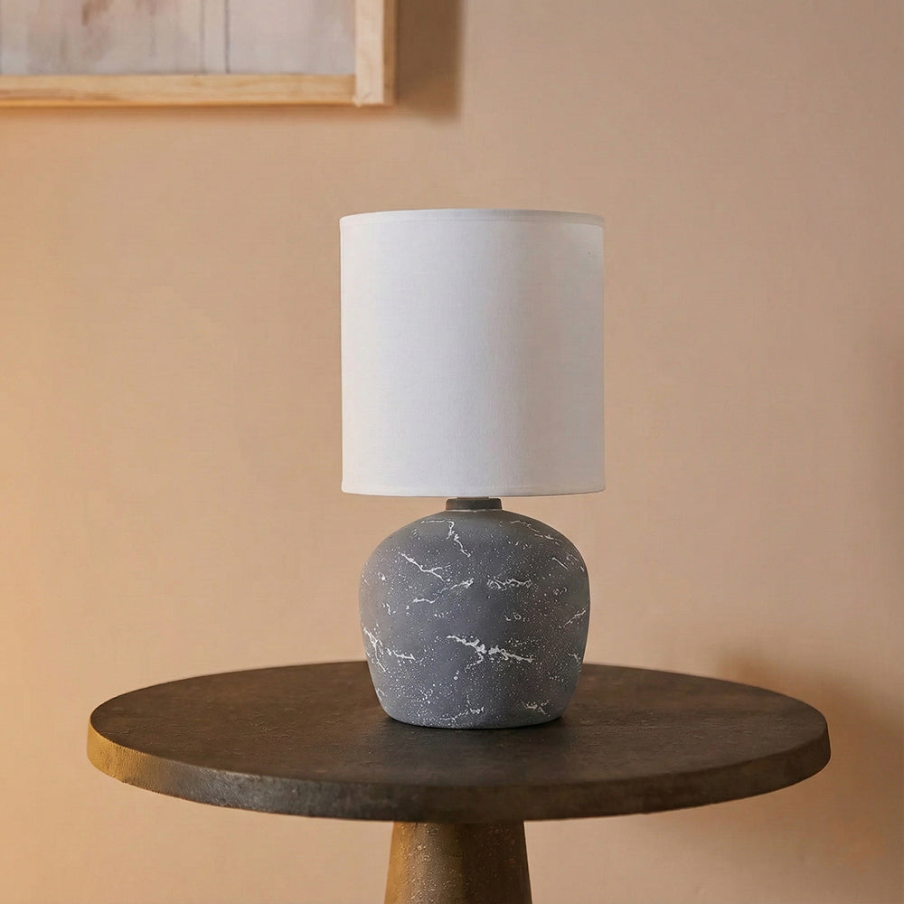 Amara Antique Aura Table Lamp - Grey