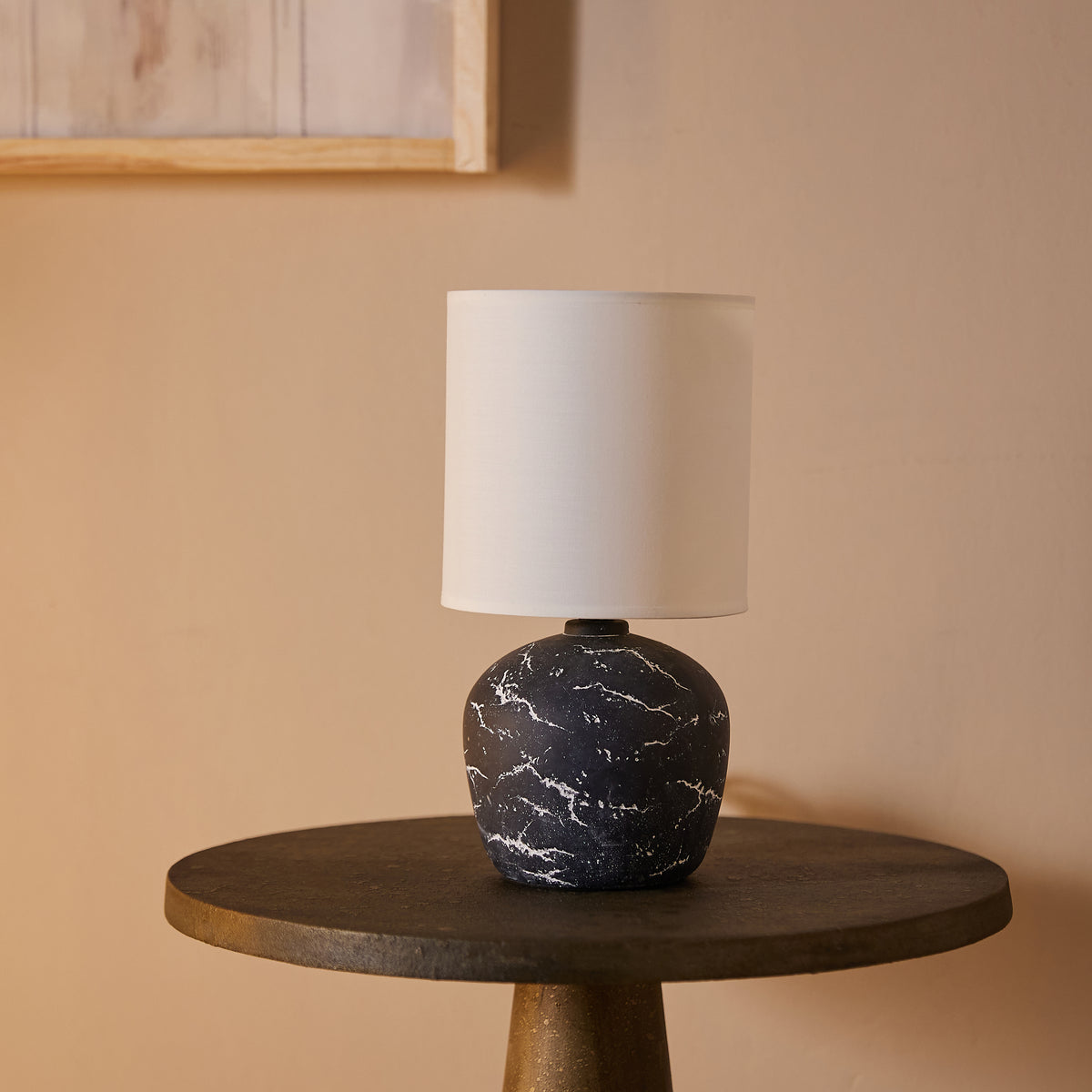 Amara Antique Aura Table Lamp - Black