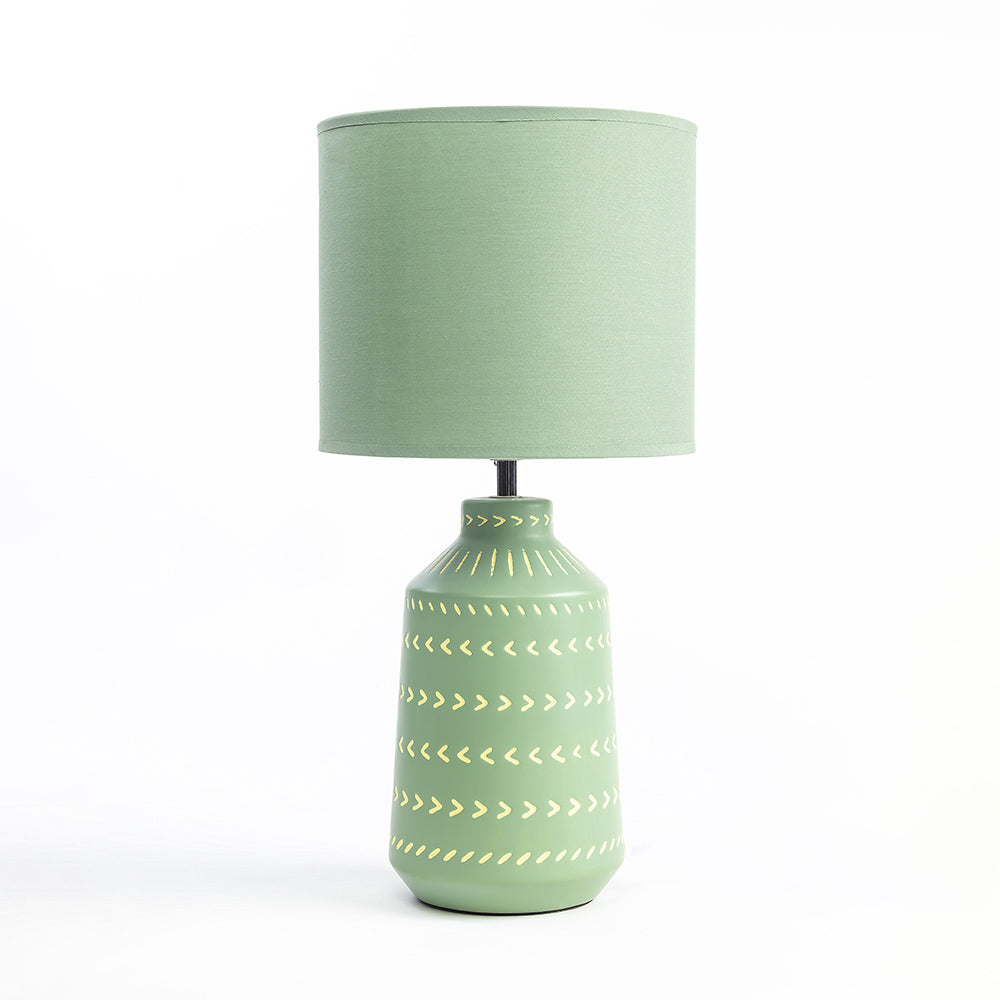 Luna Lavishness Table Lamp - Frost Green